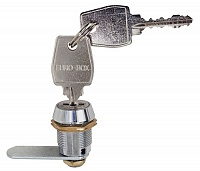 Замок почтовый Евробокс 20х180 прямой ригель  металлический ключ с мастер системой